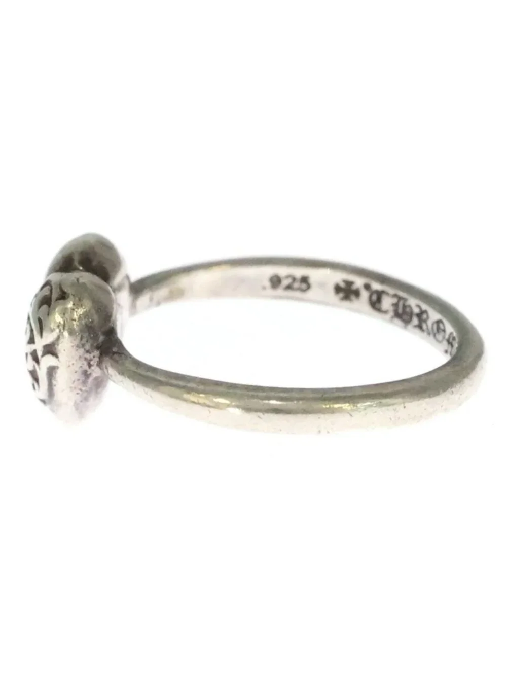 Chrome Hearts Bubblgm Heart Bubble Gum Ring Silver